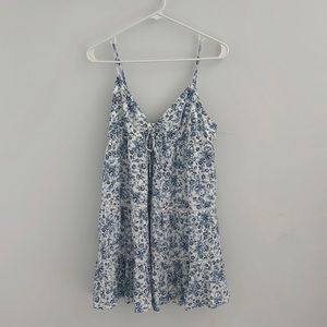 Garage Blue Floral Dress